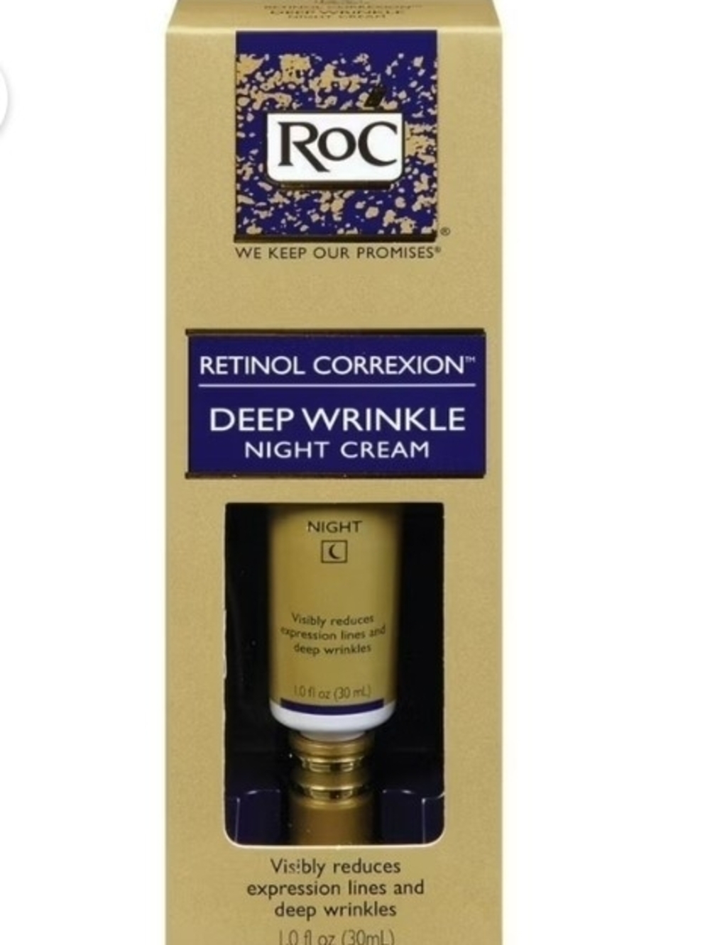 Retinol Correxion Deep Wrinkle Night Cream – Gold